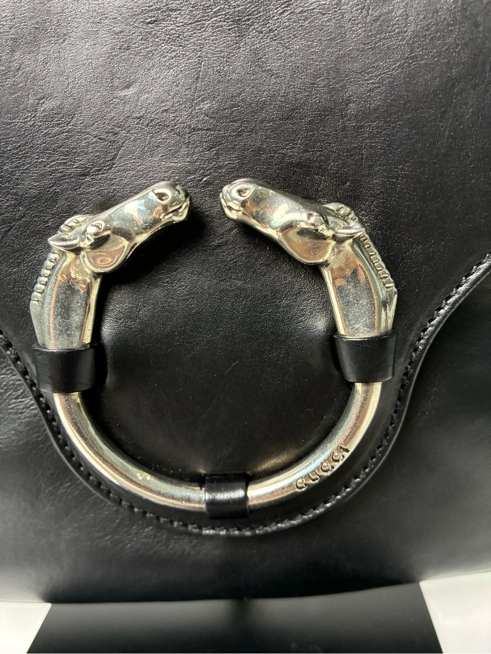 Gucci Ribot Horse Head Flap Shoulder Bag